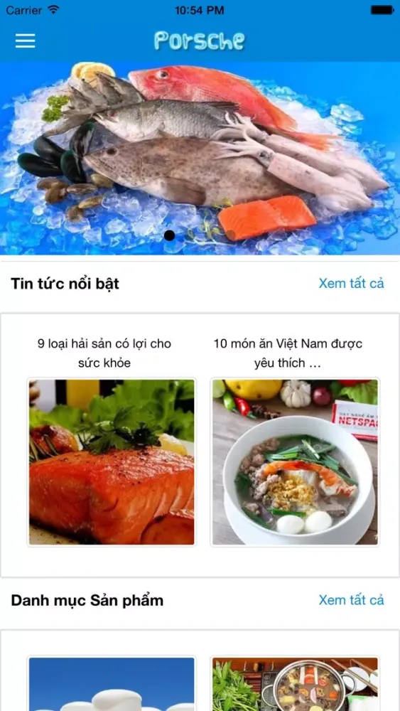 Capturas de tela do Yến Tiệc Food