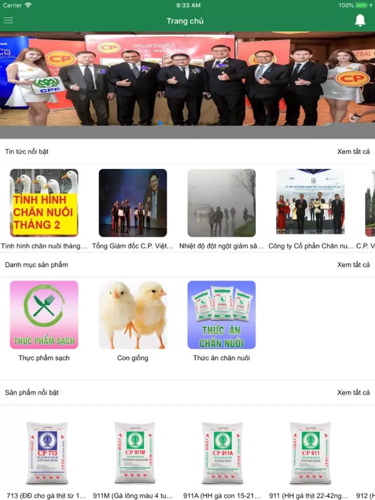 Screenshot di CPVN Care iPad 