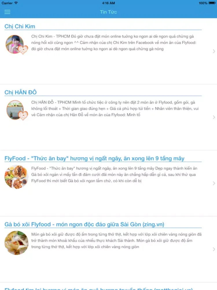 تصاویر MÓN NGON TẬN NHÀ iPad 