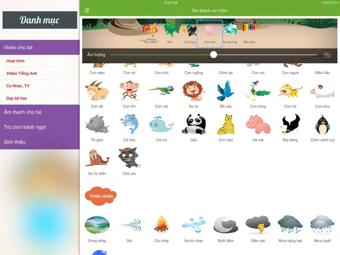 Video của bé, truyen co tich,tieng anh, hoat hinh iPad  Screenshots