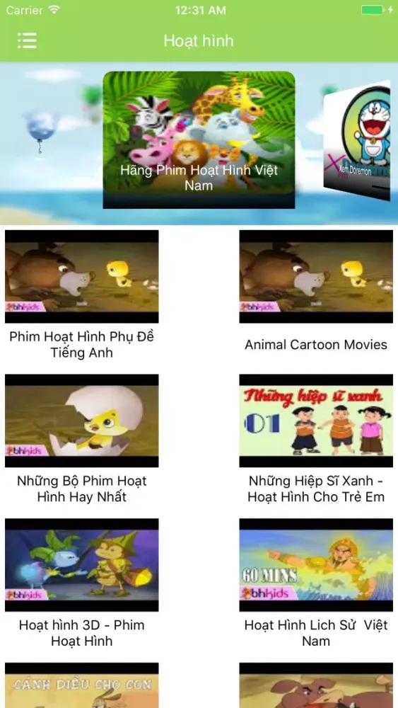Video của bé, truyen co tich,tieng anh, hoat hinh Screenshots