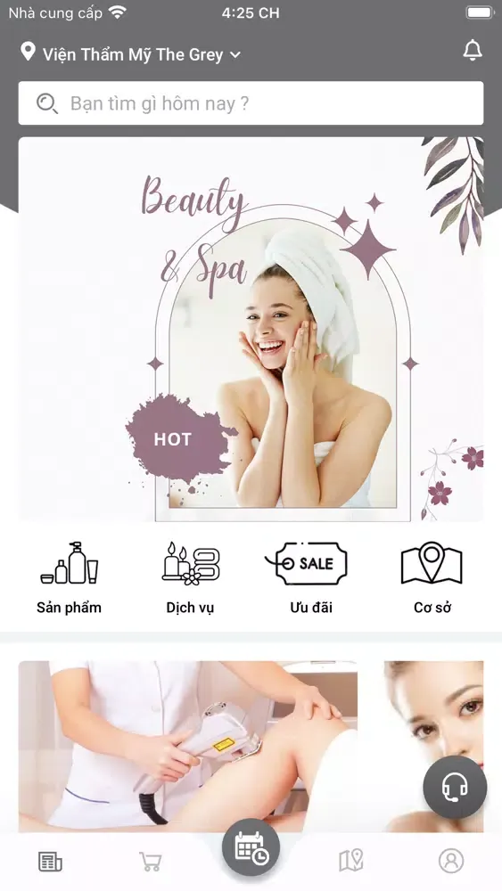 Ảnh chụp màn hình của Viện thẩm mỹ The Grey