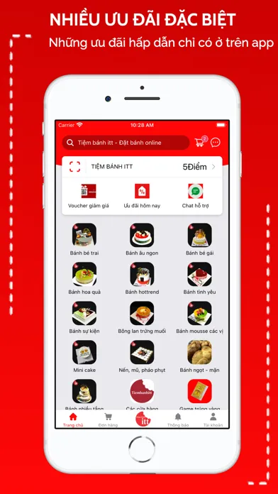 Capturas de tela do Tiembanhitt - Đặt bánh online