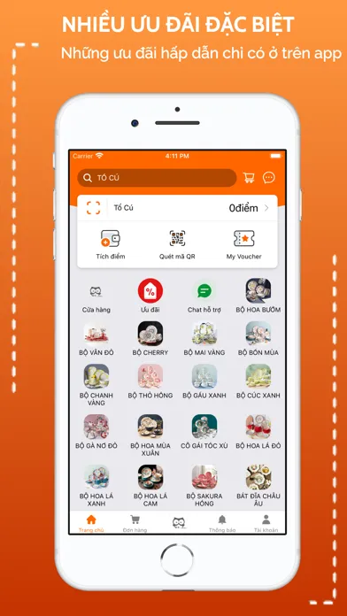 Tổ Cú سکرین شاٹس