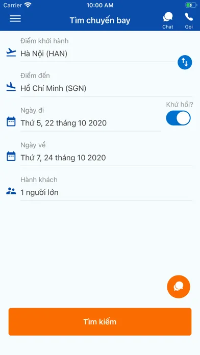 Screenshot di Mia - Vé máy bay giá rẻ