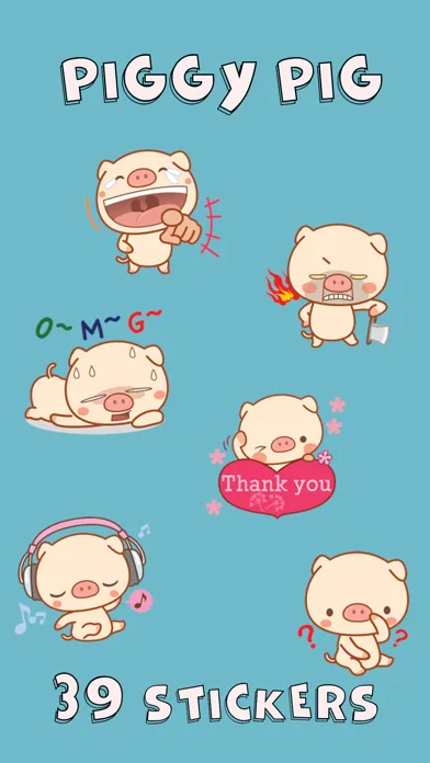 Ảnh chụp màn hình của Piggy Pig Sticker