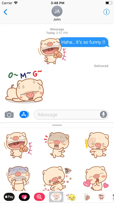 Ảnh chụp màn hình của Piggy Pig Sticker