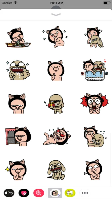 Brown Dog Animated Fun Sticker スクリーンショット
