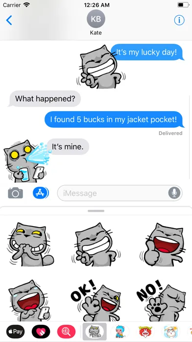 تصاویر Crazy Cat Sticker