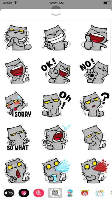 تصاویر Crazy Cat Sticker