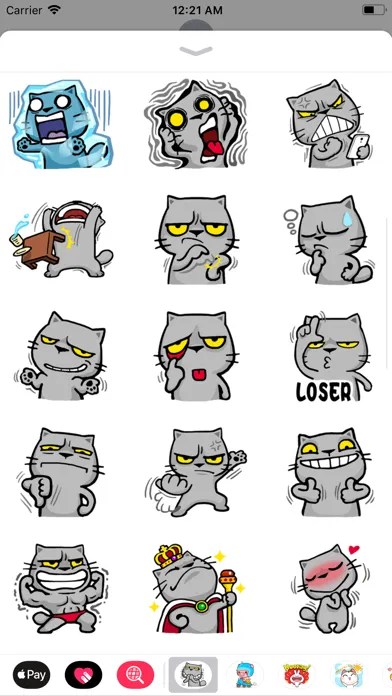 تصاویر Crazy Cat Sticker