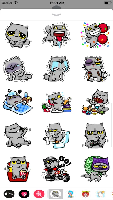 تصاویر Crazy Cat Sticker
