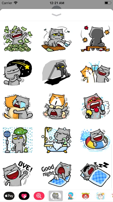 تصاویر Crazy Cat Sticker