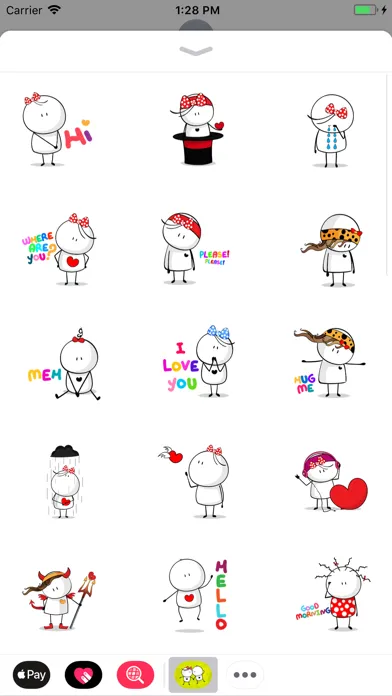 Captures d'écran de Love Couple Cute Sticker