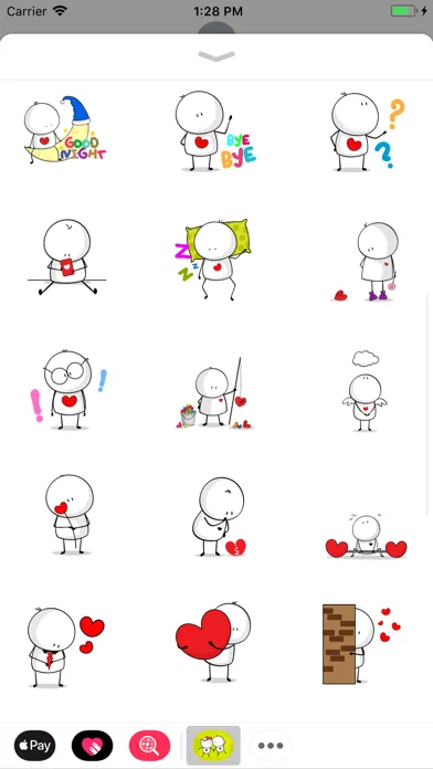 Captures d'écran de Love Couple Cute Sticker