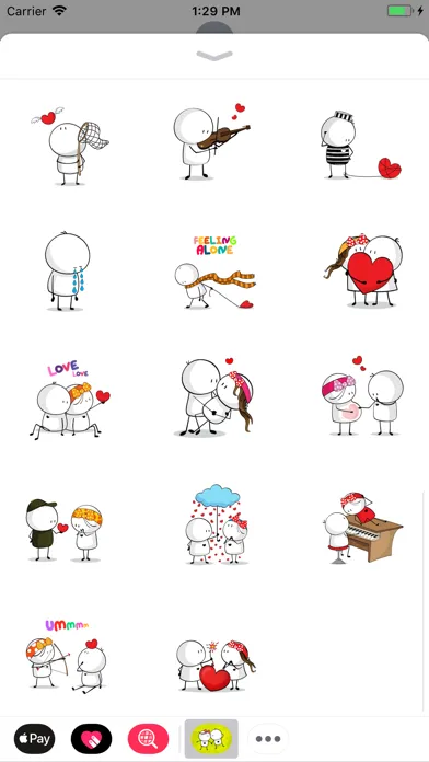 Captures d'écran de Love Couple Cute Sticker