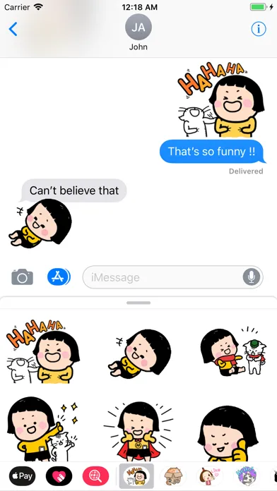 Screenshot di MiMi - Little Girl Stickers