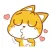 Tigger Cat Sticker