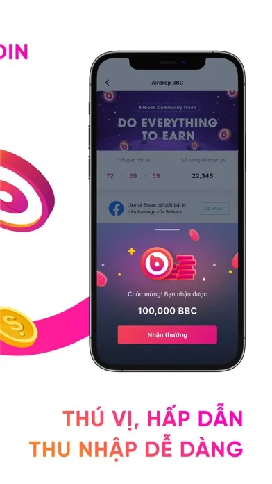 Capturas de tela do Bitback - Nhận thưởng Bitcoin