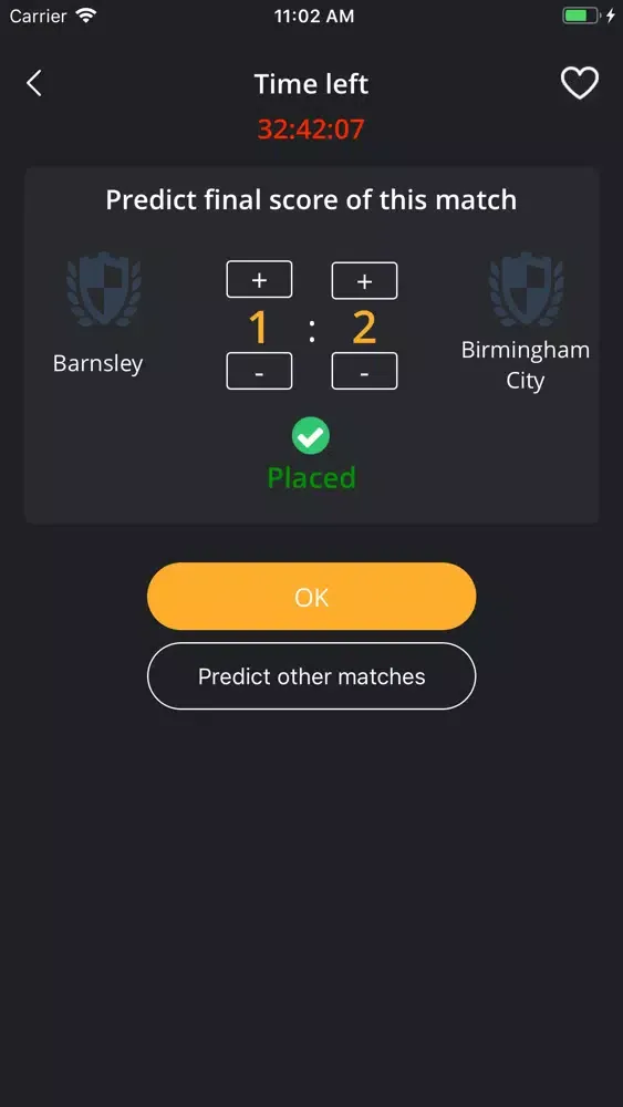 Ảnh chụp màn hình của Up Next Score: Soccer matches