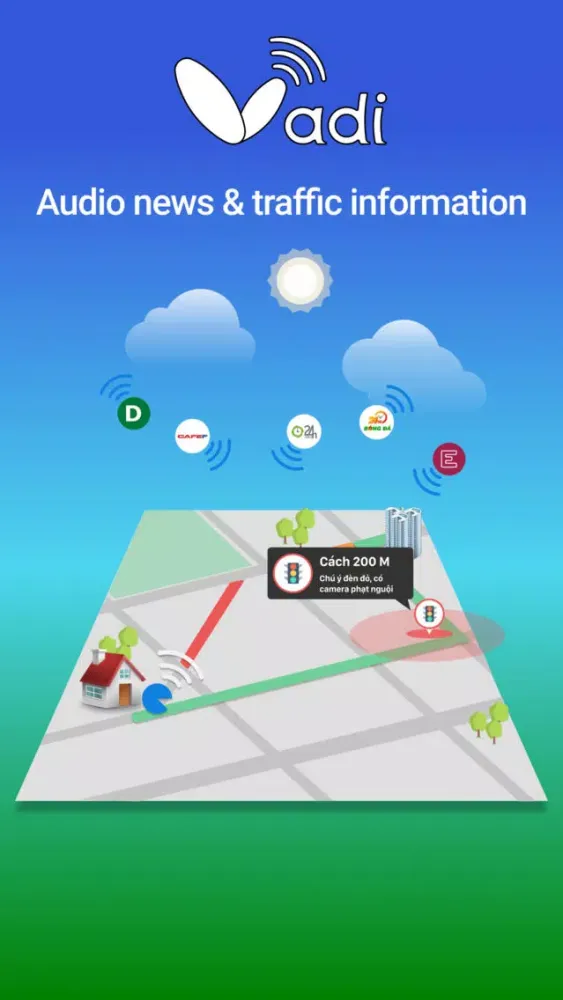 Audio news, maps traffic VADI应用截图