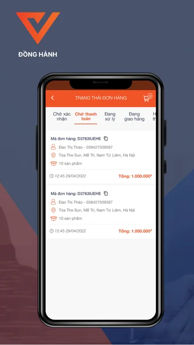 Capturas de tela do Đồng Hành - Vconnex Partner