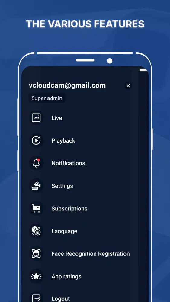 vCloudcam स्क्रीनशॉट