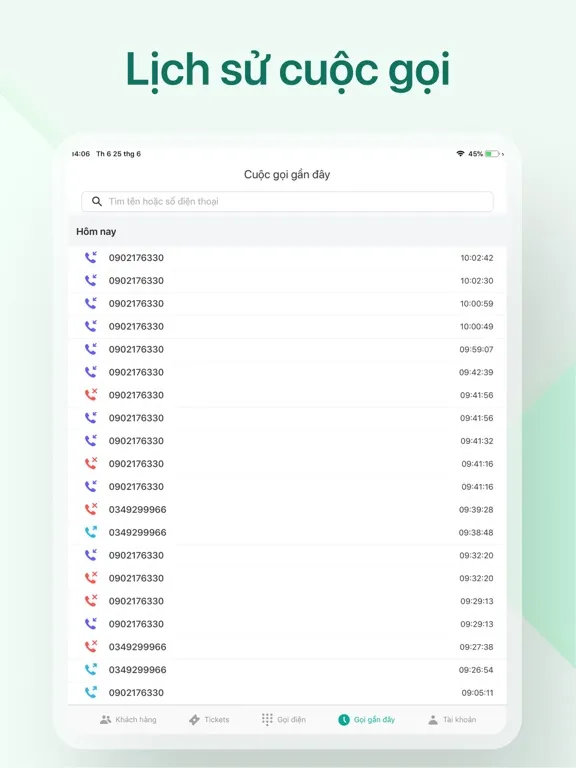 Fastcall - Tổng đài 4.0 iPad  Screenshots