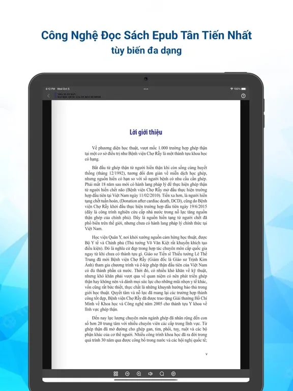 ภาพหน้าจอของ NXB Đại học Quốc Gia TP.HCM iPad 