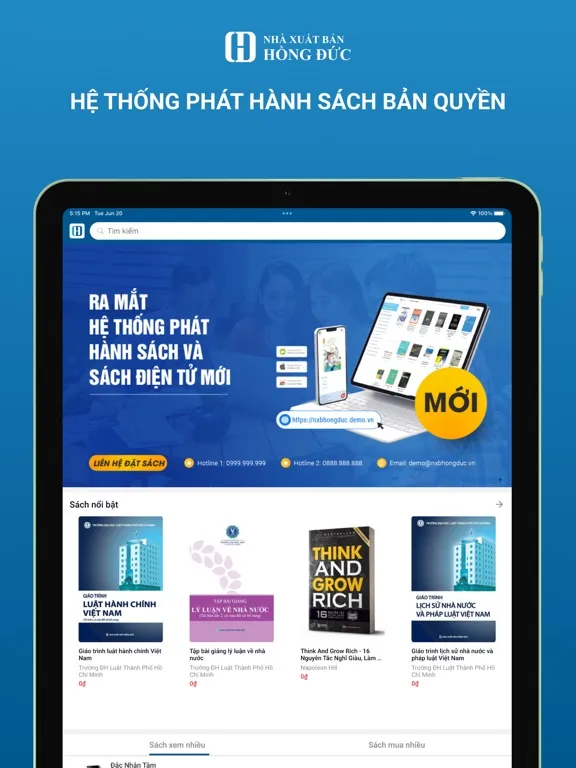 Zrzuty ekranu NXB Hồng Đức iPad 