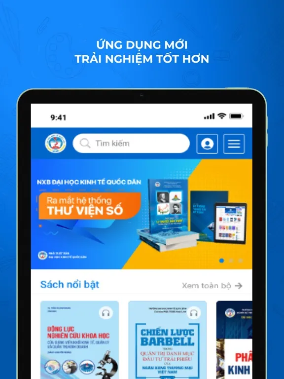 Zrzuty ekranu NXB Đại Học Kinh Tế Quốc Dân iPad 
