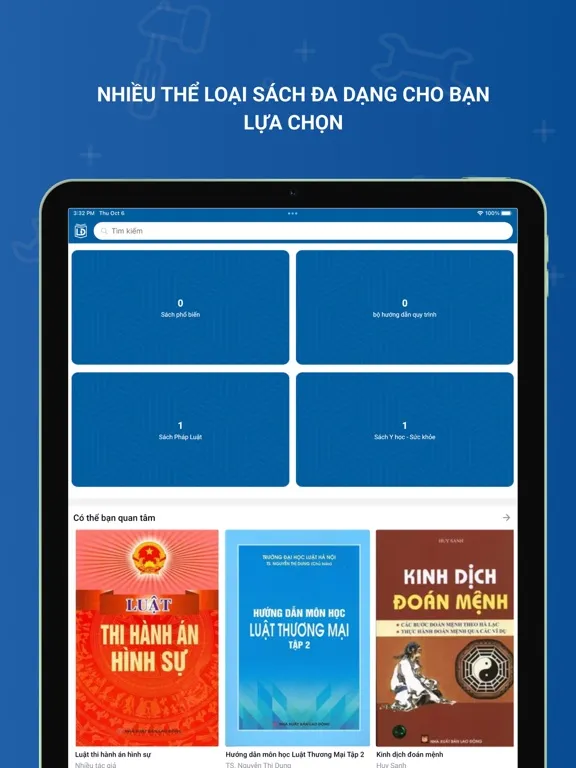 Ảnh chụp màn hình của NXB Lao Động iPad 