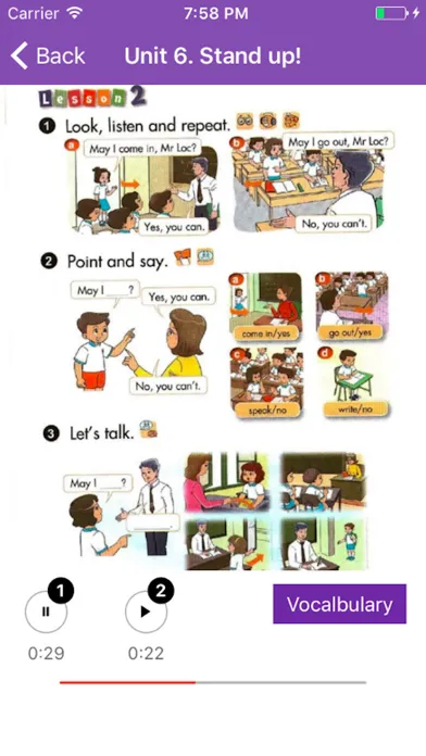 Tangkapan skrin Tiếng Anh Lớp 3