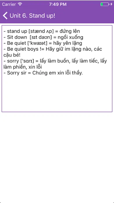 Tangkapan skrin Tiếng Anh Lớp 3