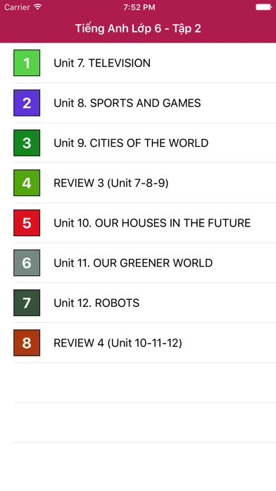 Tiếng Anh Lớp 6 - Tập 2 Screenshots