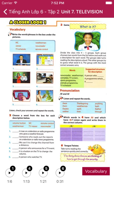 Tiếng Anh Lớp 6 - Tập 2 Screenshots