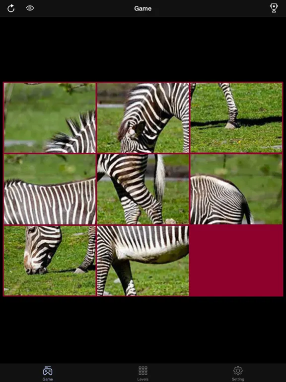 Tangkapan layar Jigsaw Animal iPad 
