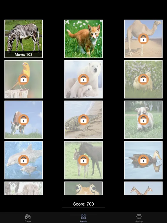 Tangkapan layar Jigsaw Animal iPad 