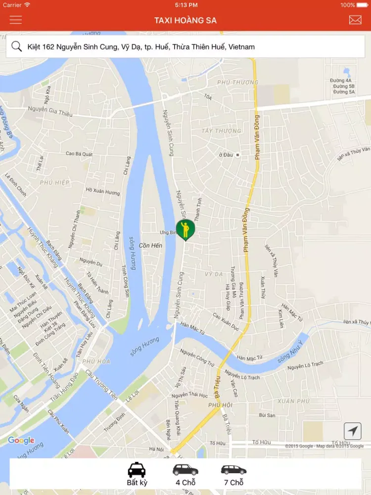 Tangkapan layar Taxi Hoang Sa iPad 