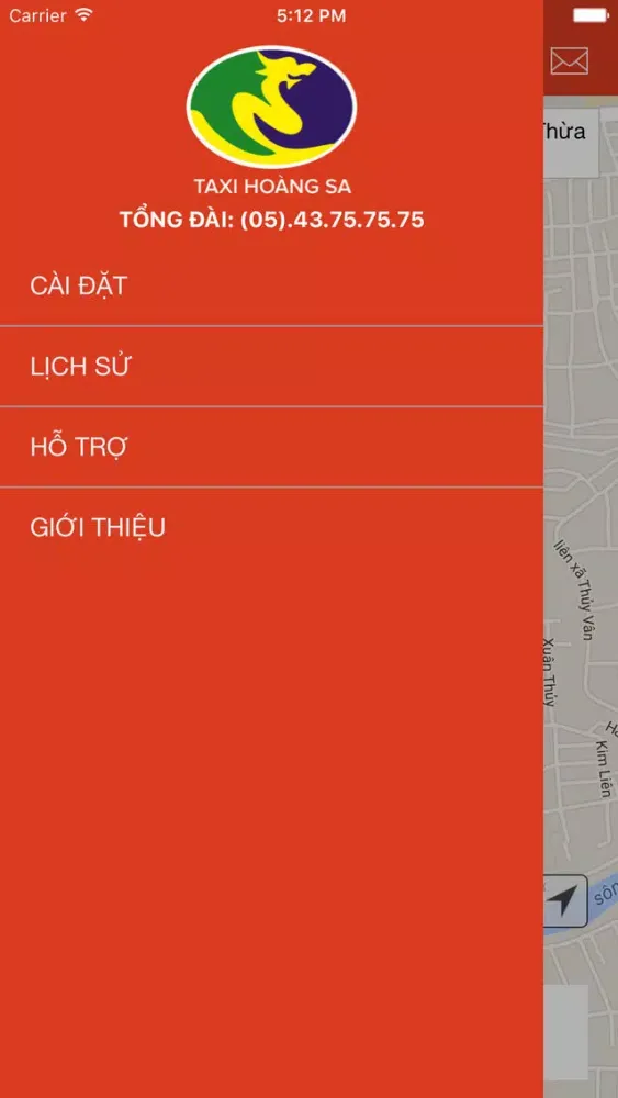 Tangkapan layar Taxi Hoang Sa