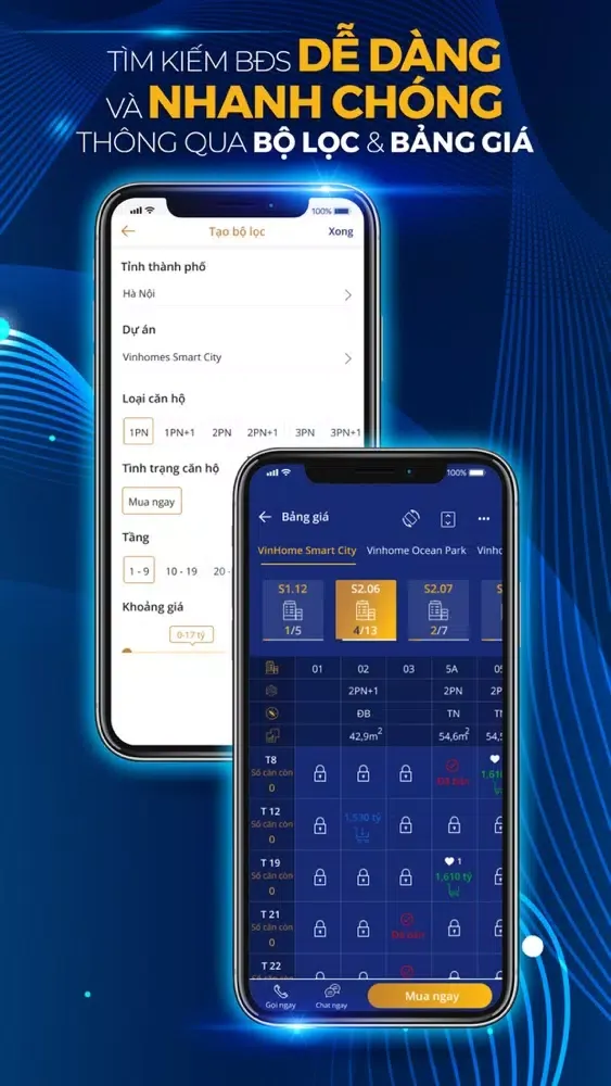 Tangkapan skrin Vinhomes Online