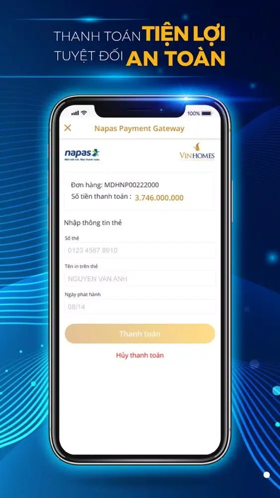Tangkapan skrin Vinhomes Online