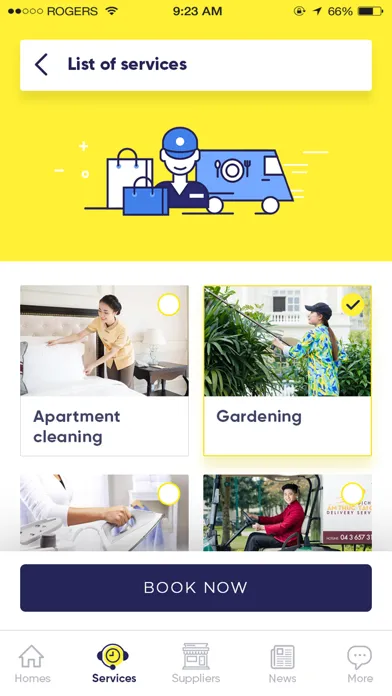 Capturas de tela do Vinhome Leasing