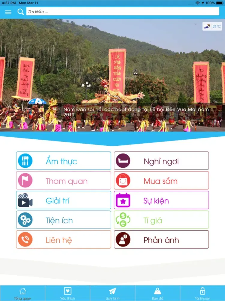 Capturas de pantalla de Nam Dan Tourism iPad 