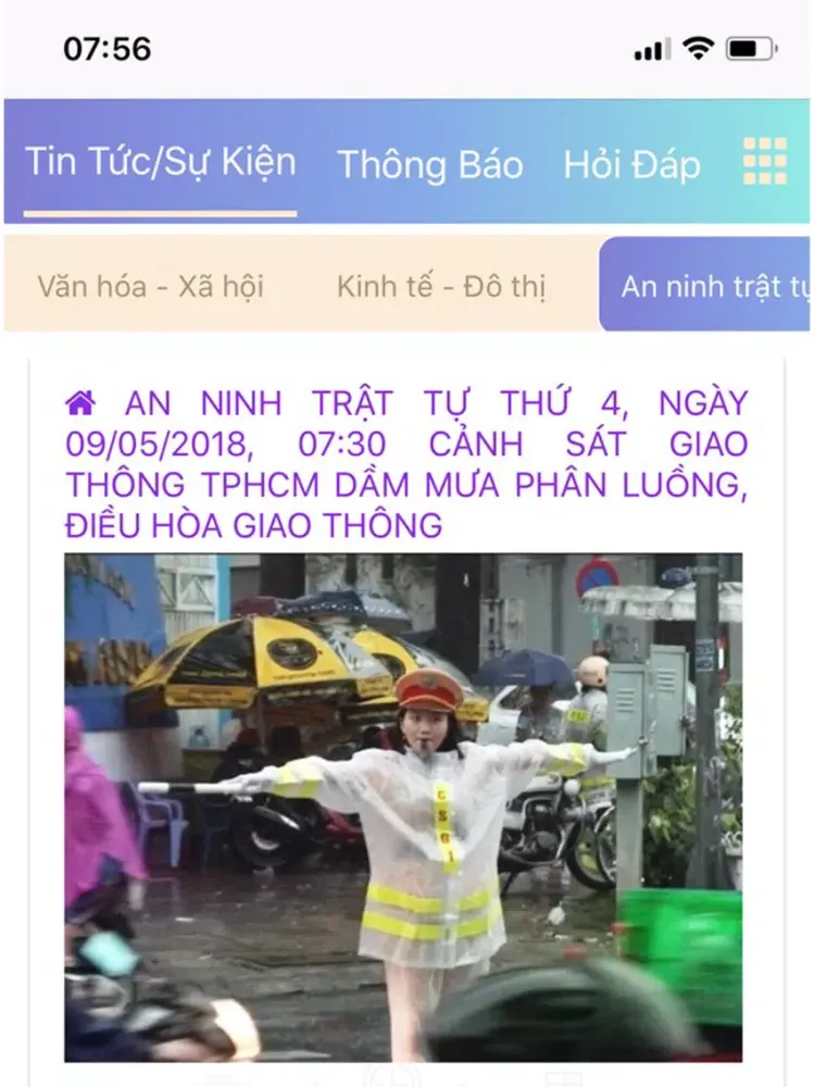 Tangkapan layar Quận 10 Portal iPad 