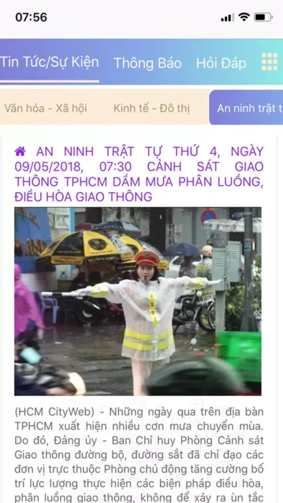 Tangkapan layar Quận 10 Portal