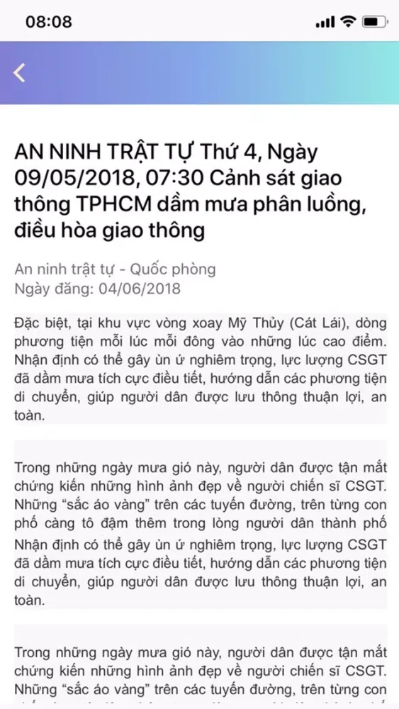 Tangkapan layar Quận 10 Portal
