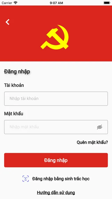 Screenshot di Sổ tay Đảng viên Quận 7