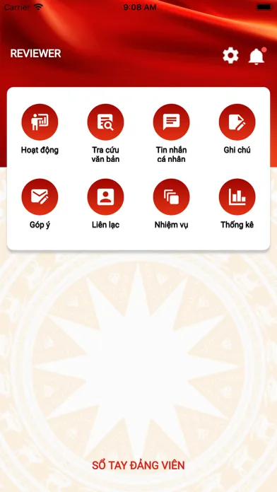 Screenshot di Sổ tay Đảng viên Quận 7