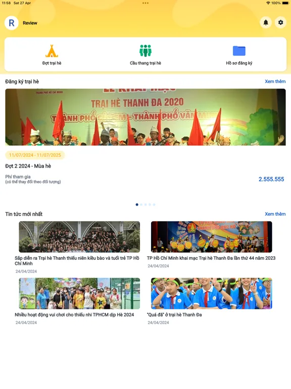 Captures d'écran de Trại hè Thanh Đa iPad 